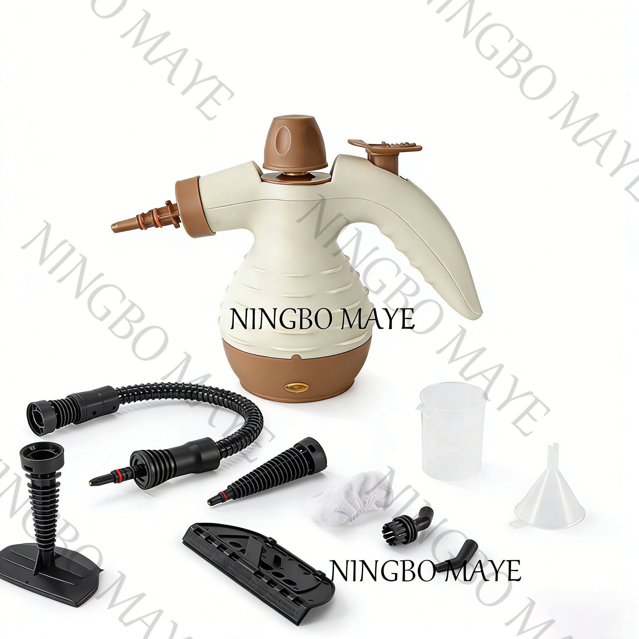 Limpiador a vapor portátil multiusos TM688 para tapicería con kit de 9 accesorios